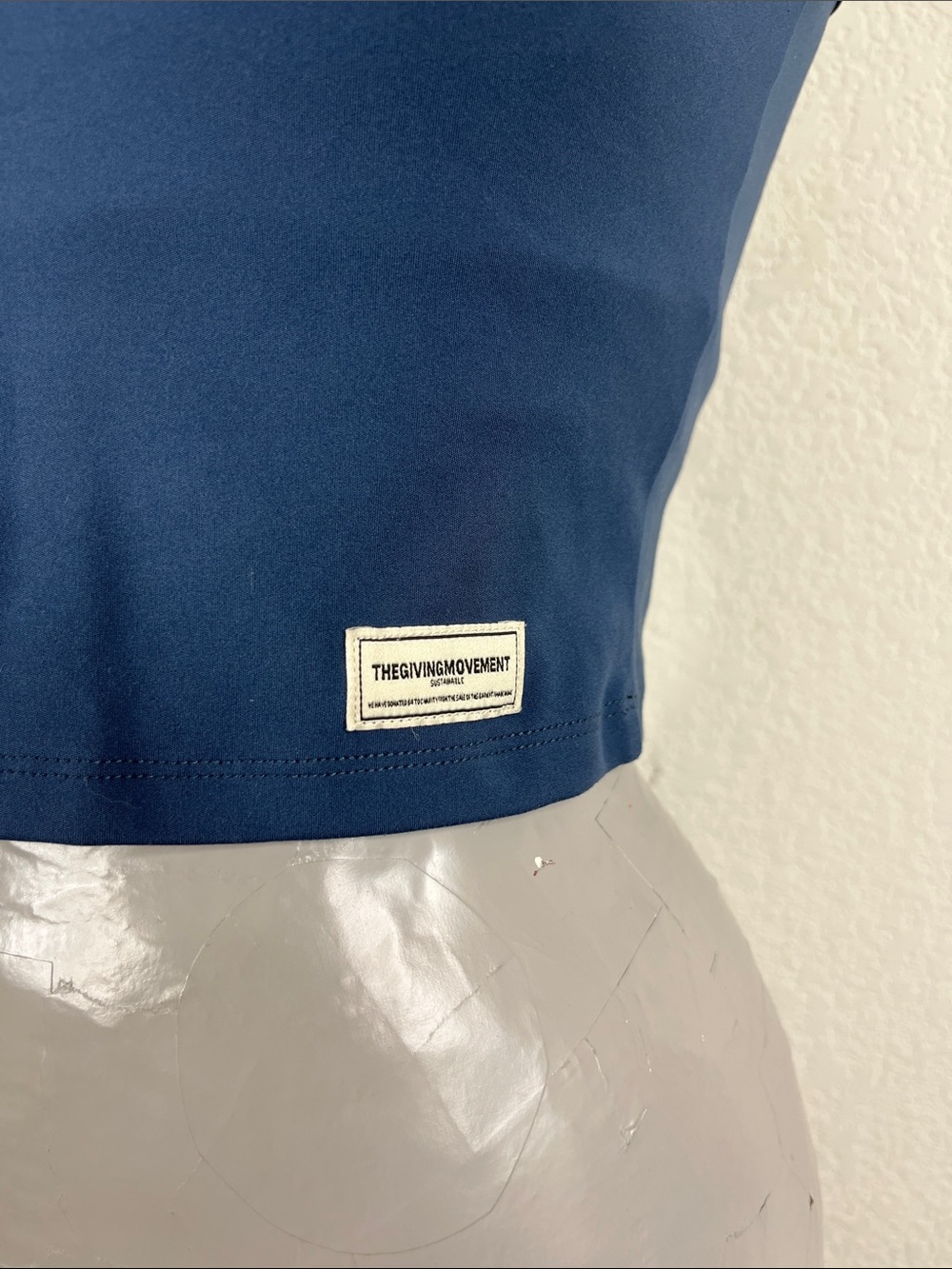The Giving Movement Navy Racerback Tank Top - Picture 2 of 7